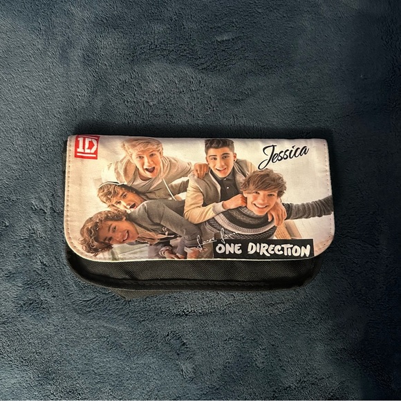 Y2K One Direction (1D) Mini Zippered Pouch (Has The Name Jessica On Front) - Picture 1 of 7